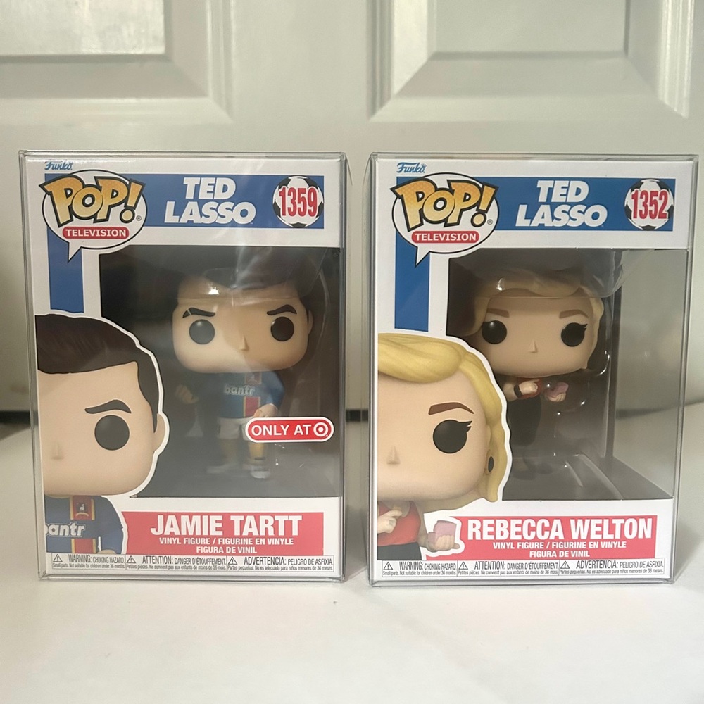 2 Funko Pops! Ted Lasso-                Jaimie Tartt & Rebecca Welton